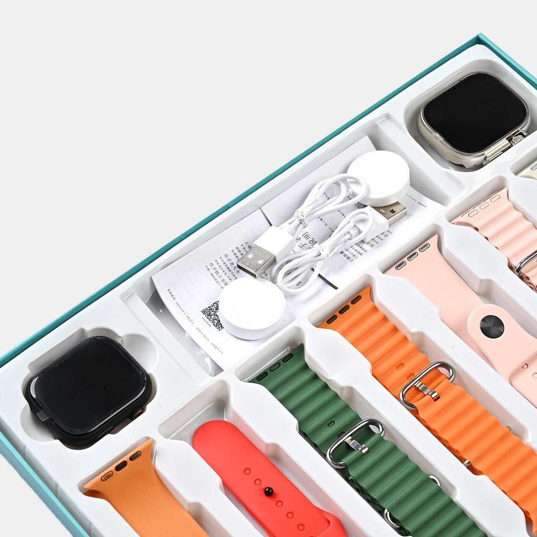 Multicolor Smart Watch with Fast Charge and Health Tracking
