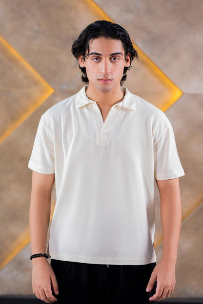 Cremino Light Cream Polo Shirt for Men – Premium Cotton Comfort