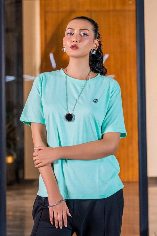Mint Green Logo Tee - Essential Unisex Streetwear for Every Wardrobe