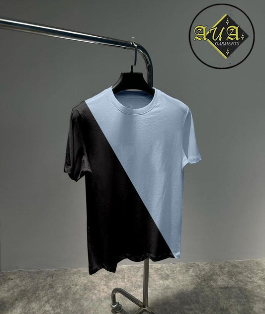 Cross Panel Shirts For Men's - Black